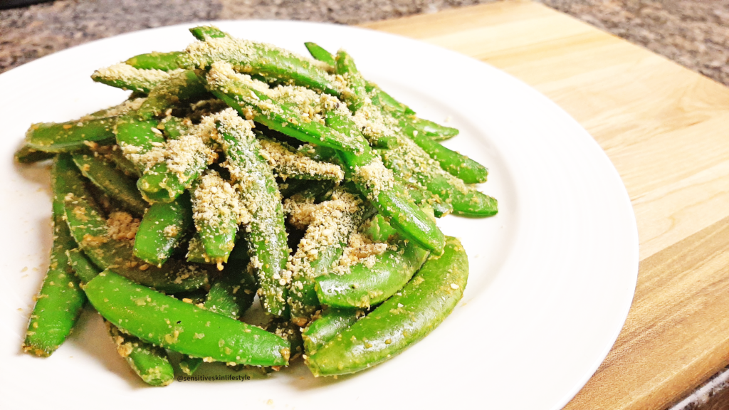 Photo of my sugar snap pea goma-ae recipe done