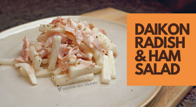 Photo of the Daikon Radish & Ham Salad I made